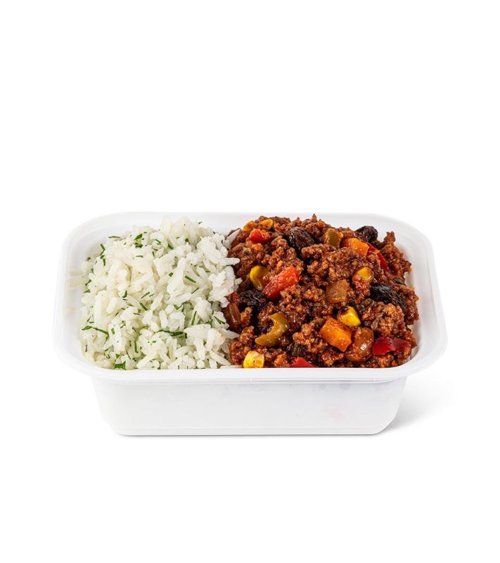 picadillo and rice